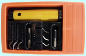 Набор шаберов из  9шт (ручка с держателем, 2 адаптера и по 3 лезвия серии Е и В) "CNIC" (780-0271)